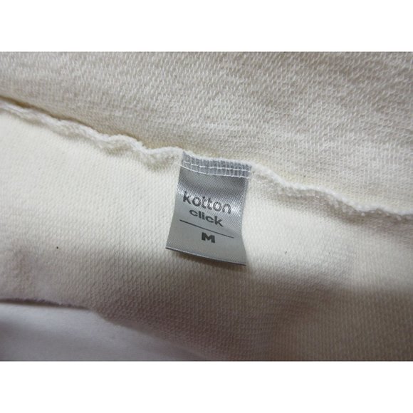 Kotton Click raw boat neck French terry graphic print oversized sweatshirt M - Picture 7 of 11